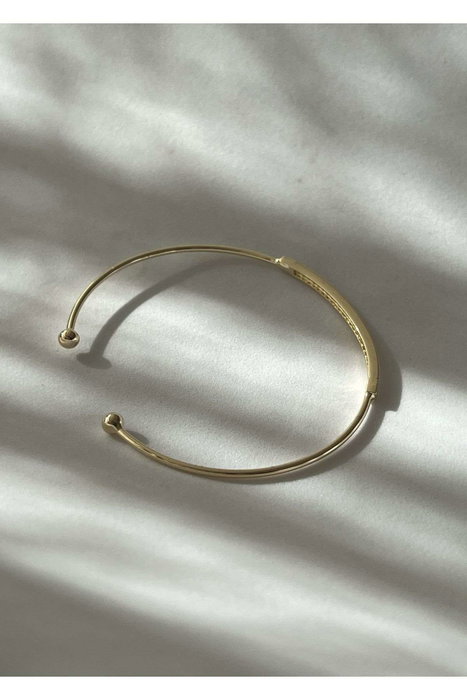 Heliophilia Silver Pulsera de Latón Dorado con Recubrimiento de Laca